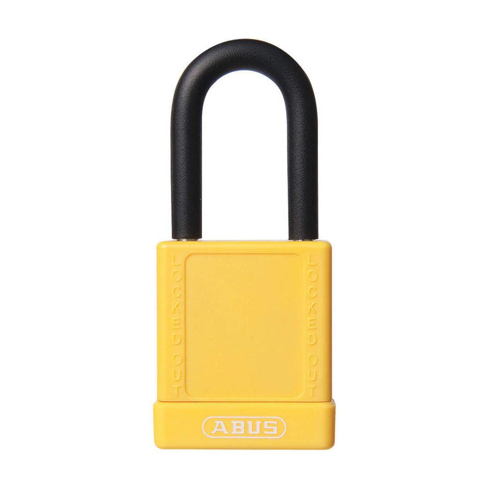 Padlock Safety Lockout 1-1/2&#34; Body Yellow KD