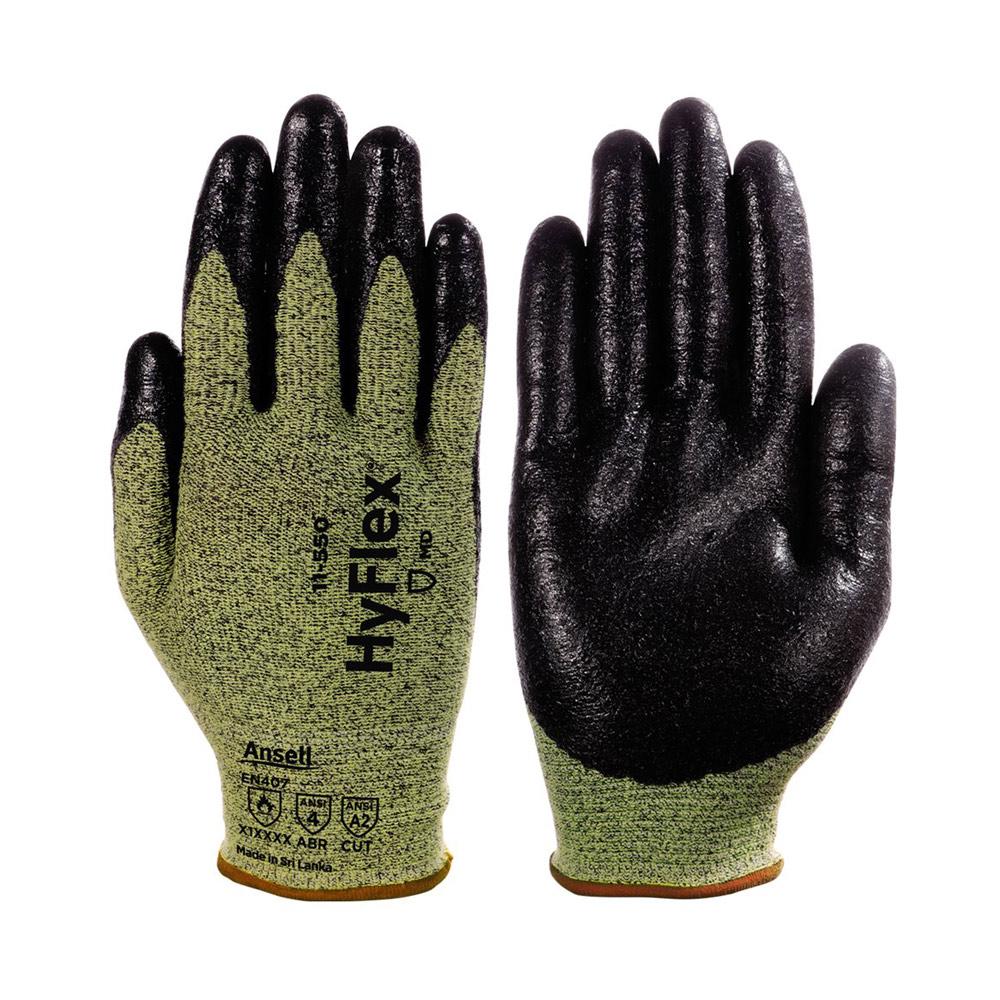 Glove Nitrile Foam Palm Hyflex CLA2 Ansi Kevlar Liner Sz: 9