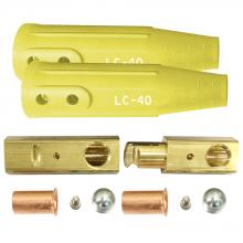 ARC Centre ARCAK-LC40MF-YEL - Connector Set Brass, Male/Female - Yellow