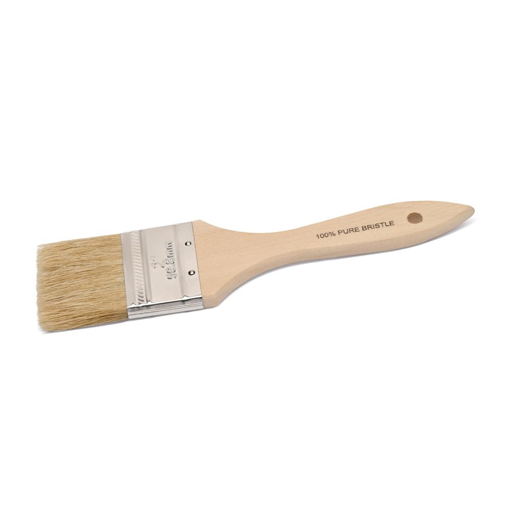 Paint Brush, Pure Bristle 4&#34; Wood Handle