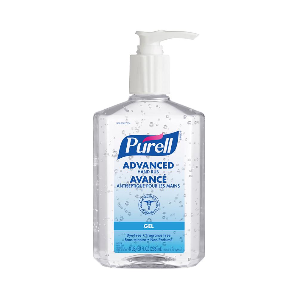 Hand Sanitizer 236Ml (8Oz) Pump Bottle Purell Advanced Hand Rub