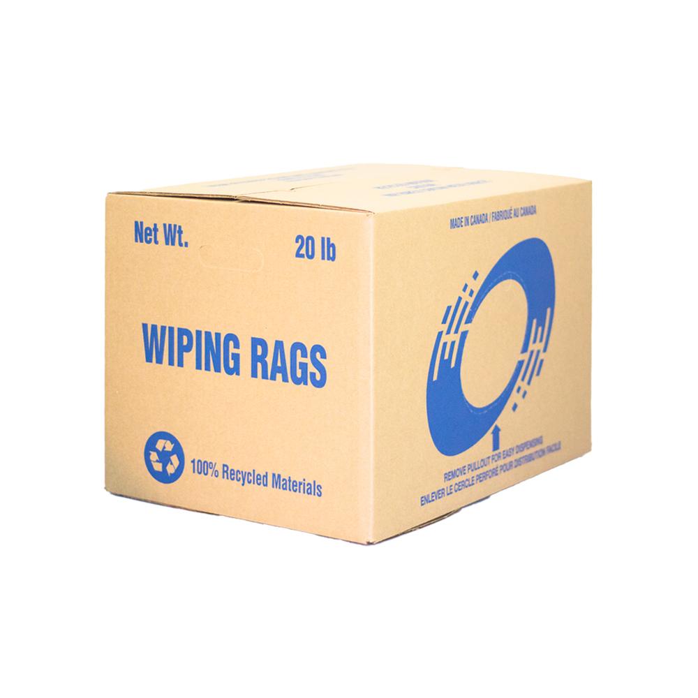 Rags #1 White Ganzy 20LB Box  Lint free