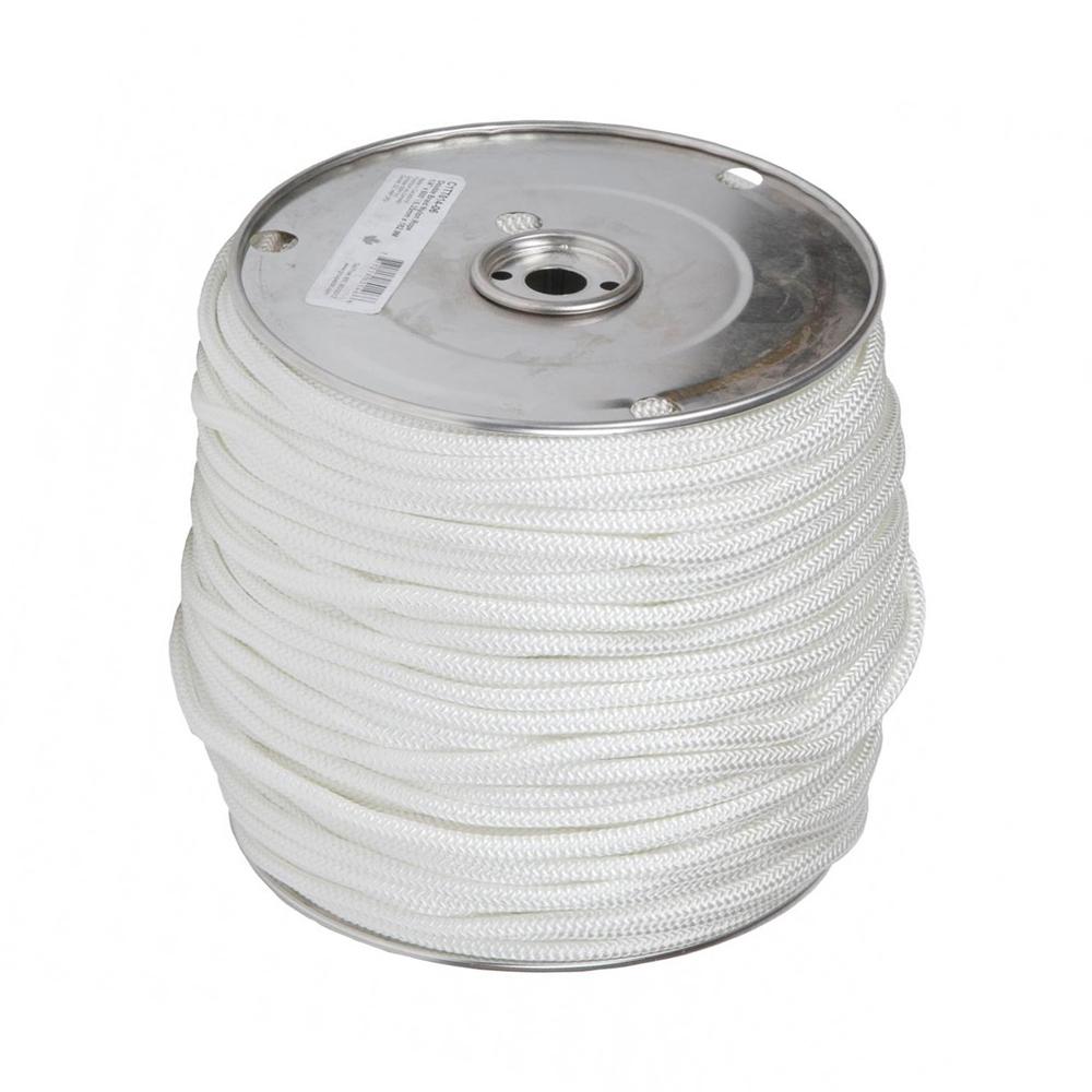 Rope Nylon White 1/2&#34; X 600&#39;  Double Braid