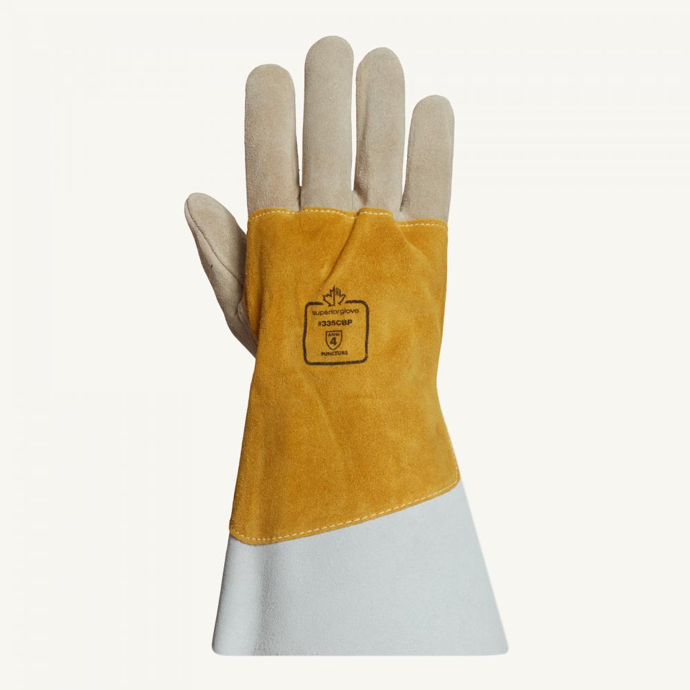 Glove Tig Welders, Cowgrain, Strap Thumb, Sz: L