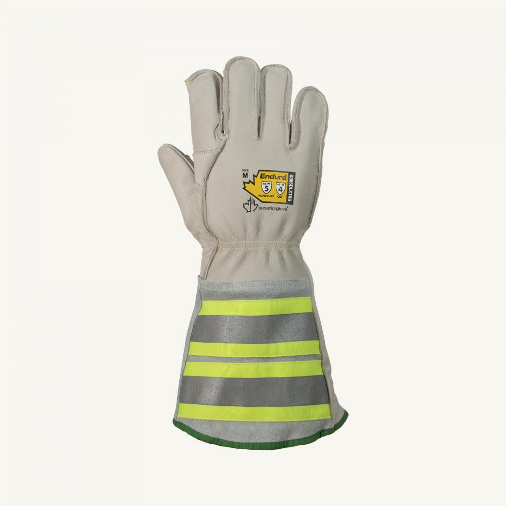 Glove Linesman Cowhide Thinsulate CLA4 W/ 6&#34; Reflective Cuff Sz: XL