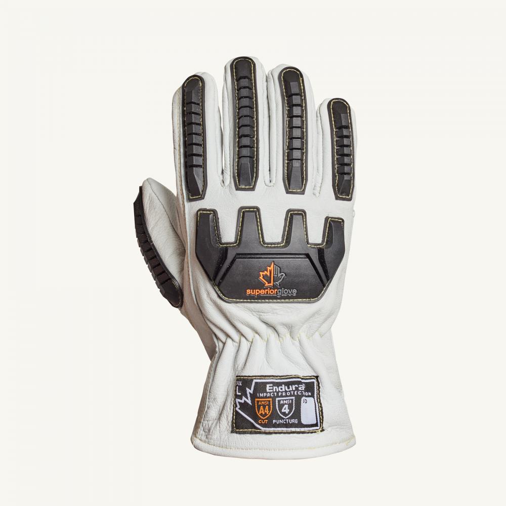 Glove Drivers Goatskin Grain CLA6 W/ TPR Thinsulate Lined Sz: L