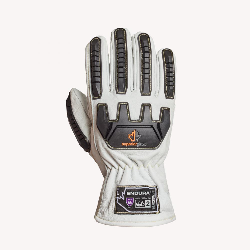 Glove Drivers Goatskin Grain Endura CLA6 W/ TPR Sz: 2XL