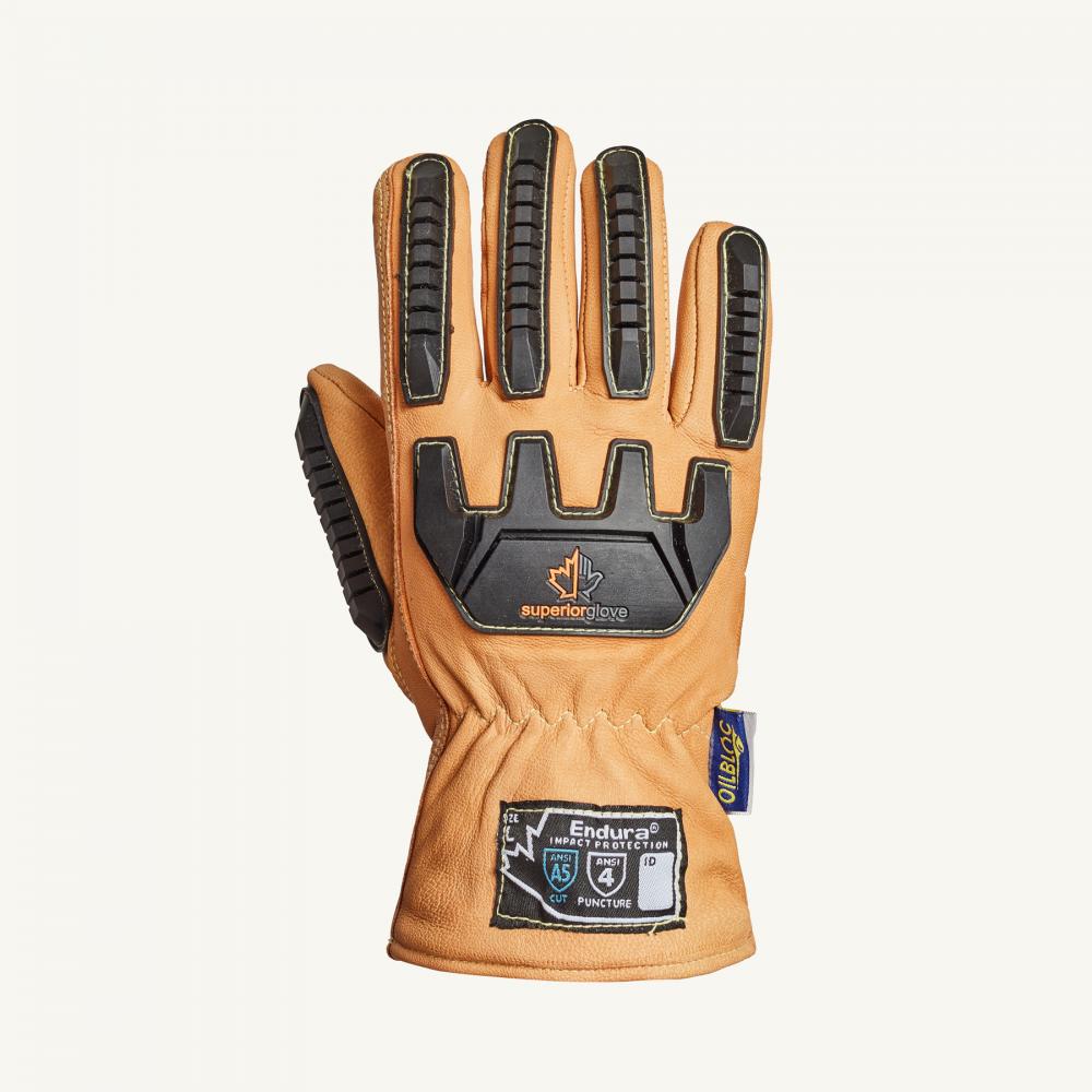 Glove Oil Block Goatskin, Thinsulate Lined CLA5 W/ TPR Sz: L