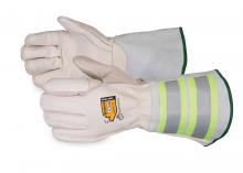 Superior Glove SPR365DLX6KG-XL - Glove Linesman Cowhide CLA4 W/ 6" Reflective Gauntlet Cuff Sz: XL