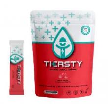 Thersty Hydration Products THEBAG1040-FRP - Hydration Powder Sticks, Fruit Punch, Sugar Free, Single Serve  Pk/40