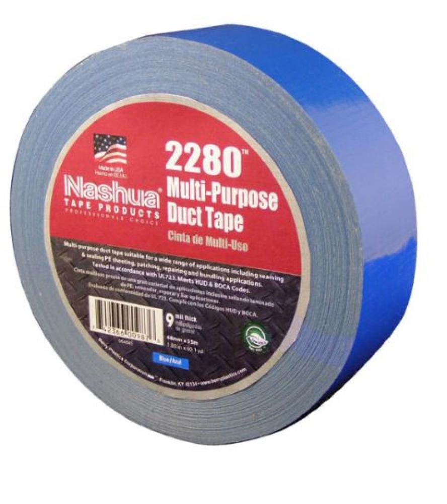 Tape Duct  2&#34; X 60yd (48mm X 55m) Blue,  9mil, Polyethylene Coated