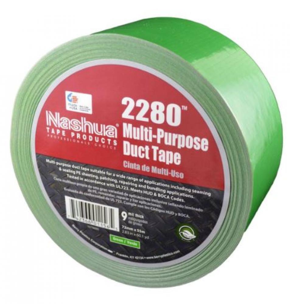 Tape Duct  2&#34; X 60yd (48mm X 55m) Green,  9mil, Polyethylene Coated