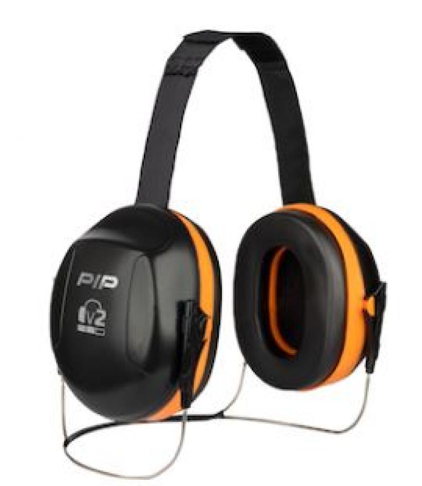 Earmuff Neck Band Style  24Db  Neon Orange/Black