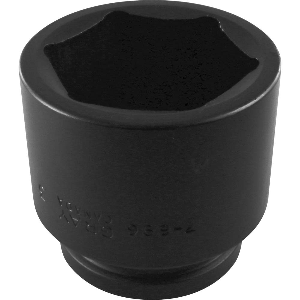 Impact Socket 1&#34;Dr X 3&#34; Standard 6Pt