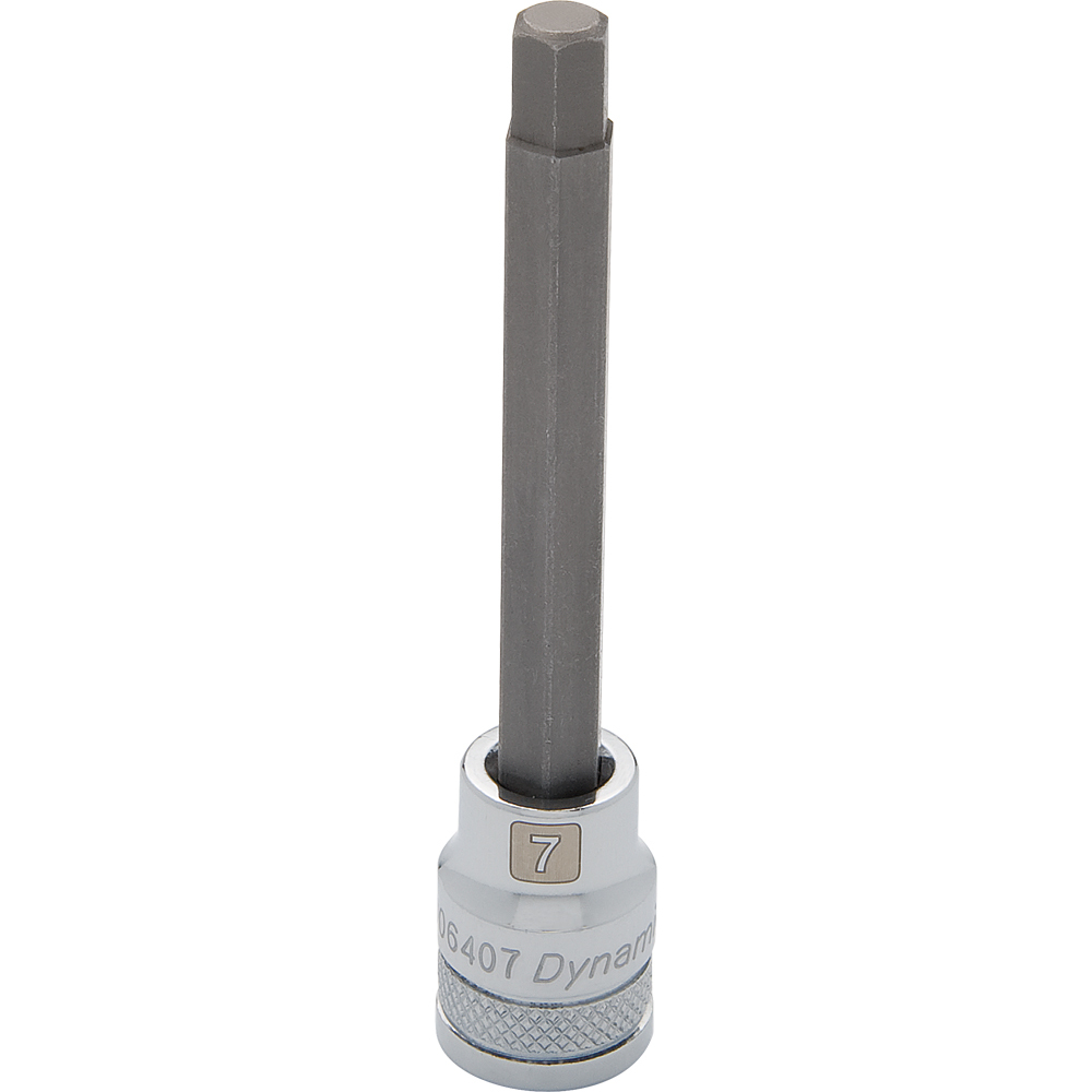 3/8&#34; Drive Metric Hex Head, 4mm Long Bit, Chrome Finish Socket