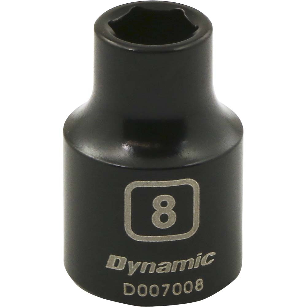 3/8&#34; Drive 6 Point Metric, 8mm Standard Length, Impact Socket