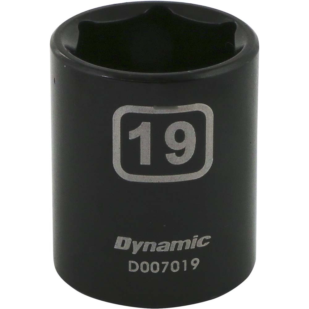 3/8&#34; Drive 6 Point Metric, 19mm Standard Length, Impact Socket