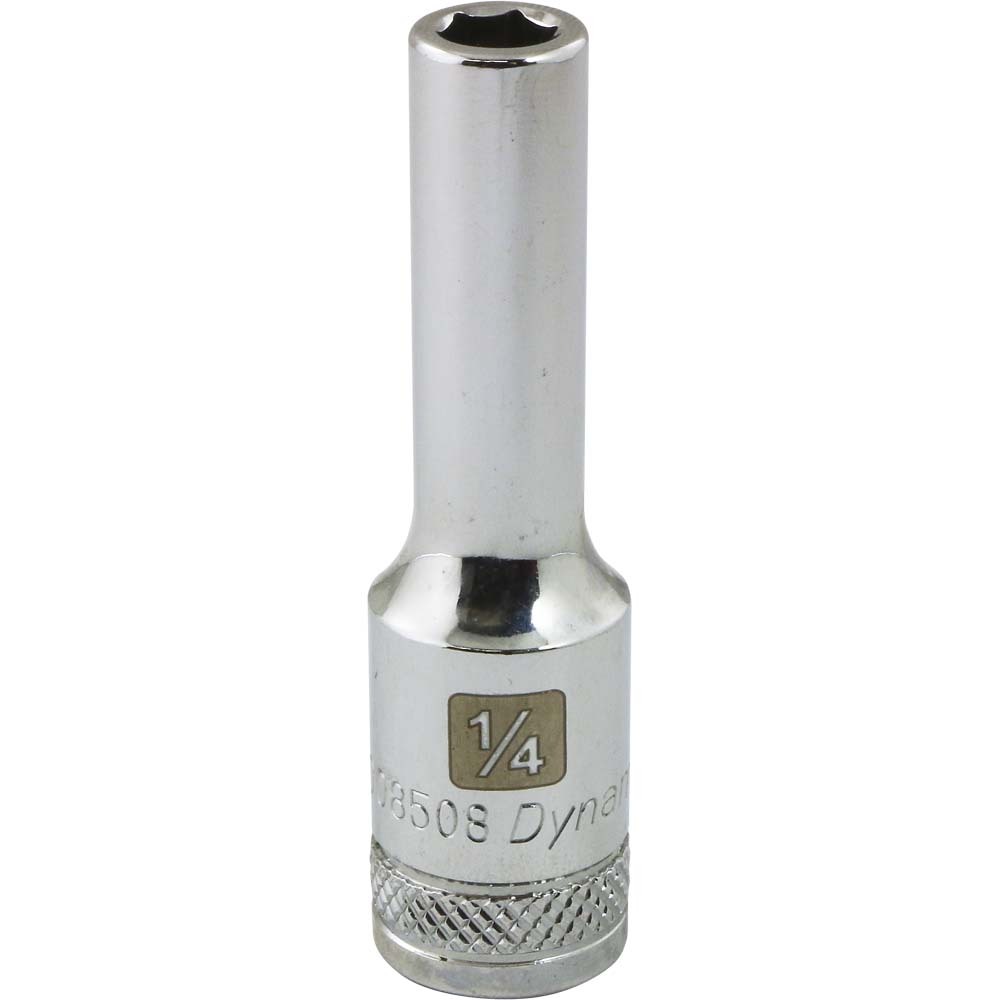 3/8&#34; Drive 6 Point SAE, 1/4&#34; Deep Length, Chrome Finish Socket