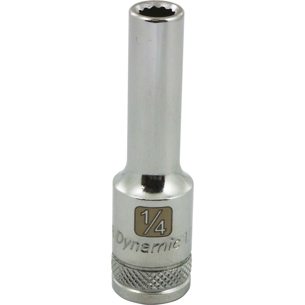 3/8&#34; Drive 12 Point SAE, 1/4&#34; Deep Length, Chrome Finish Socket