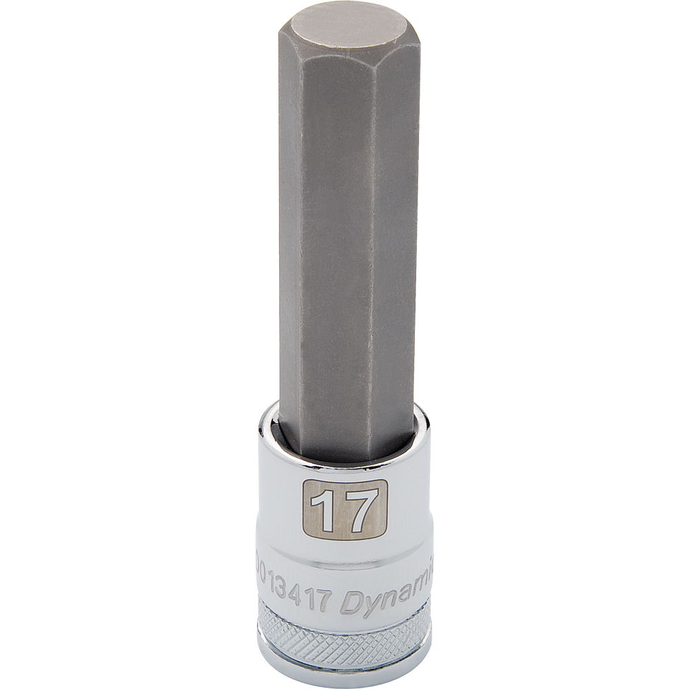 1/2&#34; Drive Metric Hex Head, 6mm Long Bit, Chrome Finish Socket