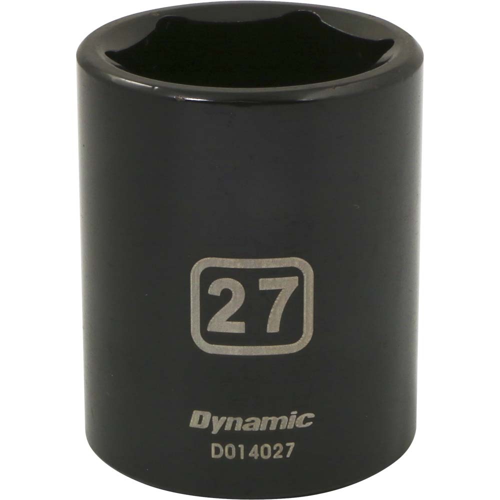 1/2&#34; Drive 6 Point Metric, 27mm Standard Length, Impact Socket