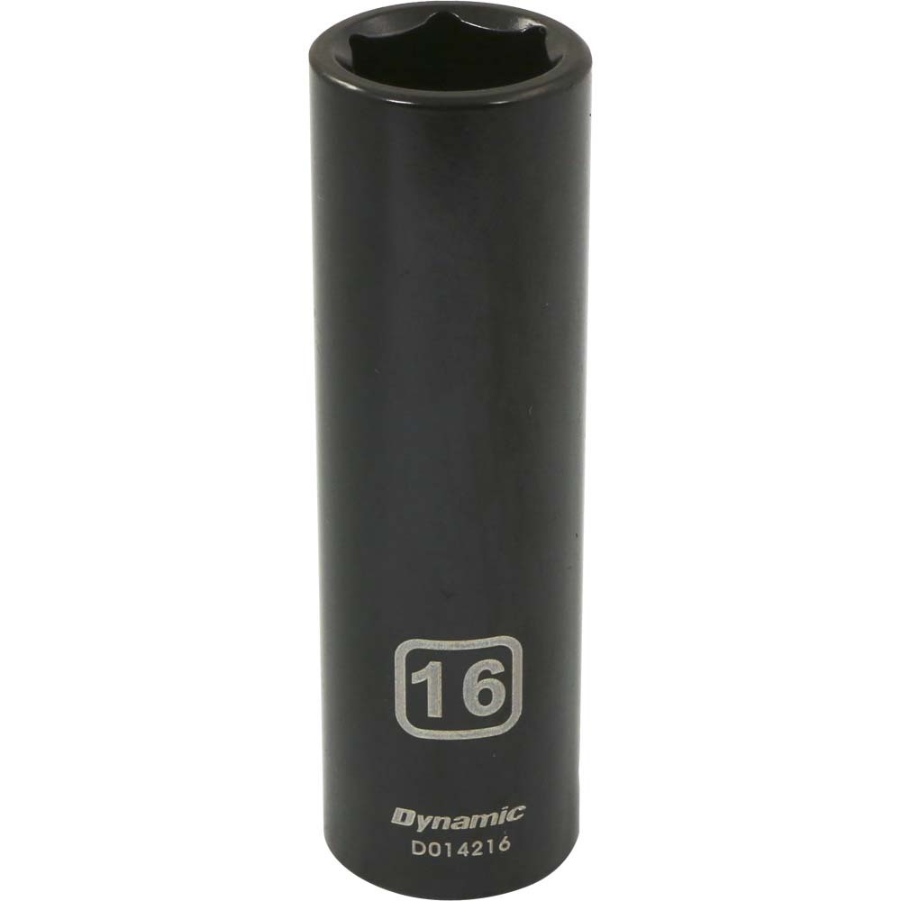 1/2&#34; Drive 6 Point Metric, 16mm Deep Length, Impact Socket