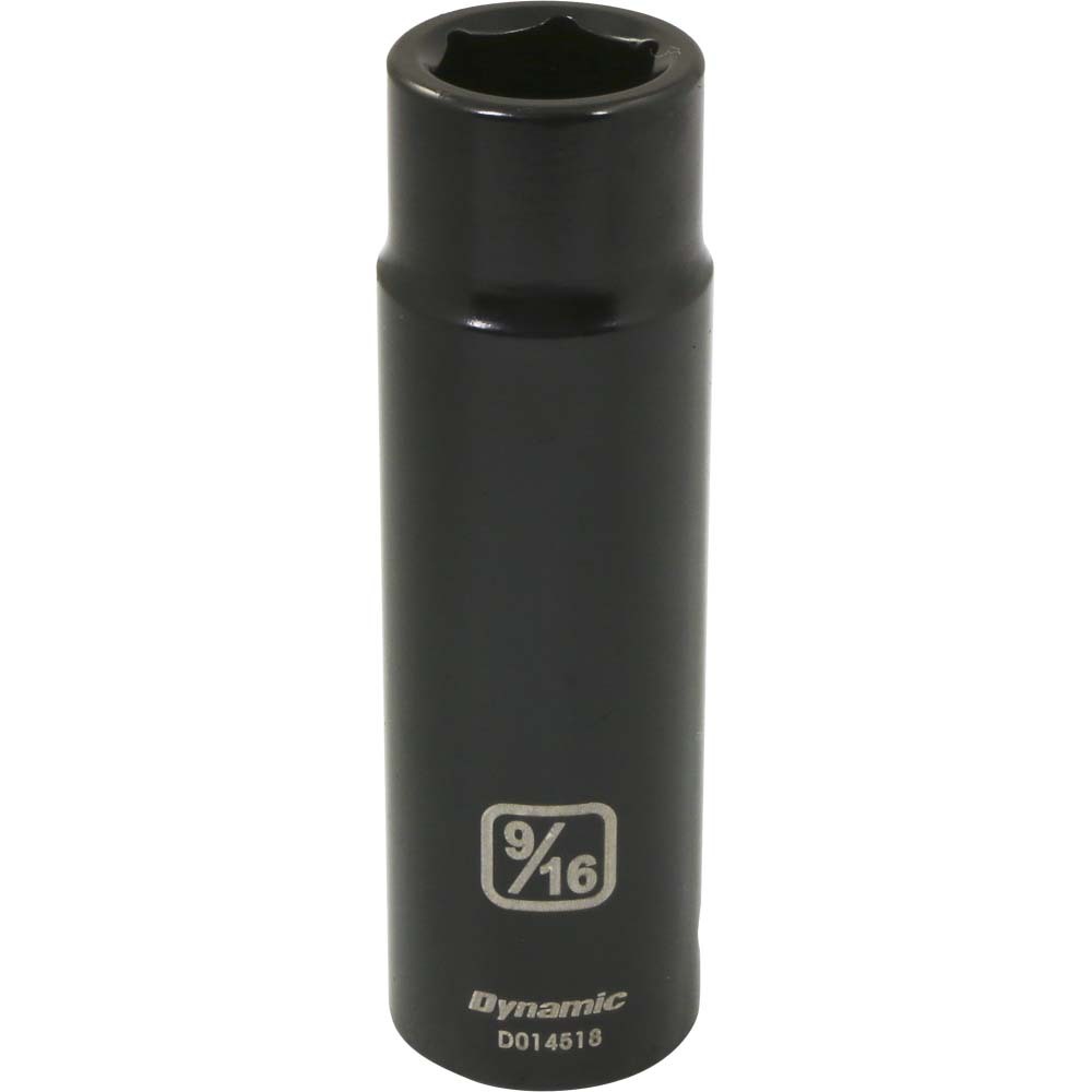 1/2&#34; Drive 6 Point SAE, 9/16&#34; Deep Length, Impact Socket