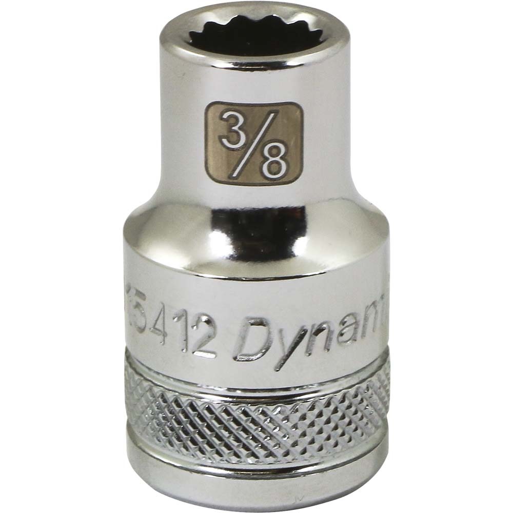 1/2&#34; Drive 12 Point SAE, 3/8&#34; Standard Length, Chrome Finish Socket