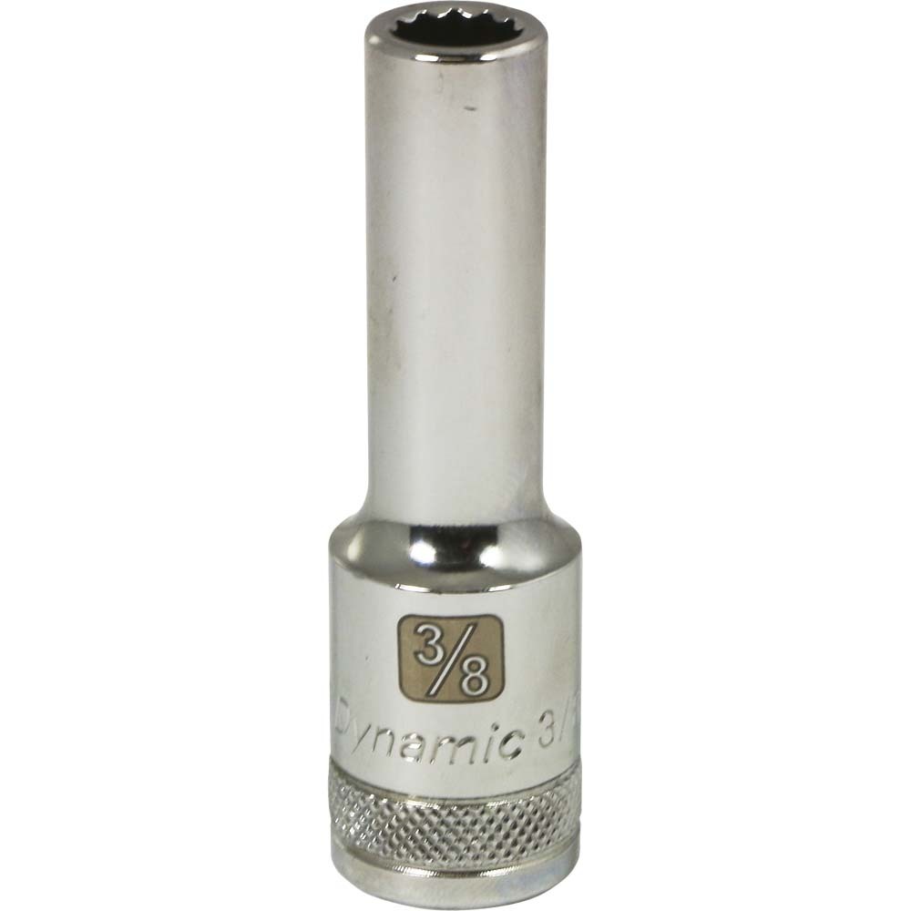 1/2&#34; Drive 12 Point SAE, 3/8&#34; Deep Length, Chrome Finish Socket