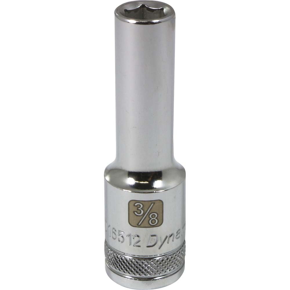 1/2&#34; Drive 6 Point SAE, 3/8&#34; Deep Length, Chrome Finish Socket