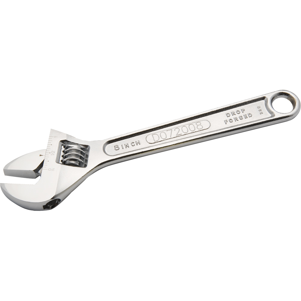 8&#34; Adjustable Wrench, Drop Forged