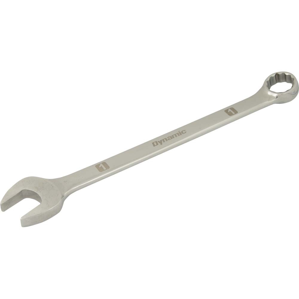 1&#34; 12 Point Combination Wrench, Mirror Chrome Finish