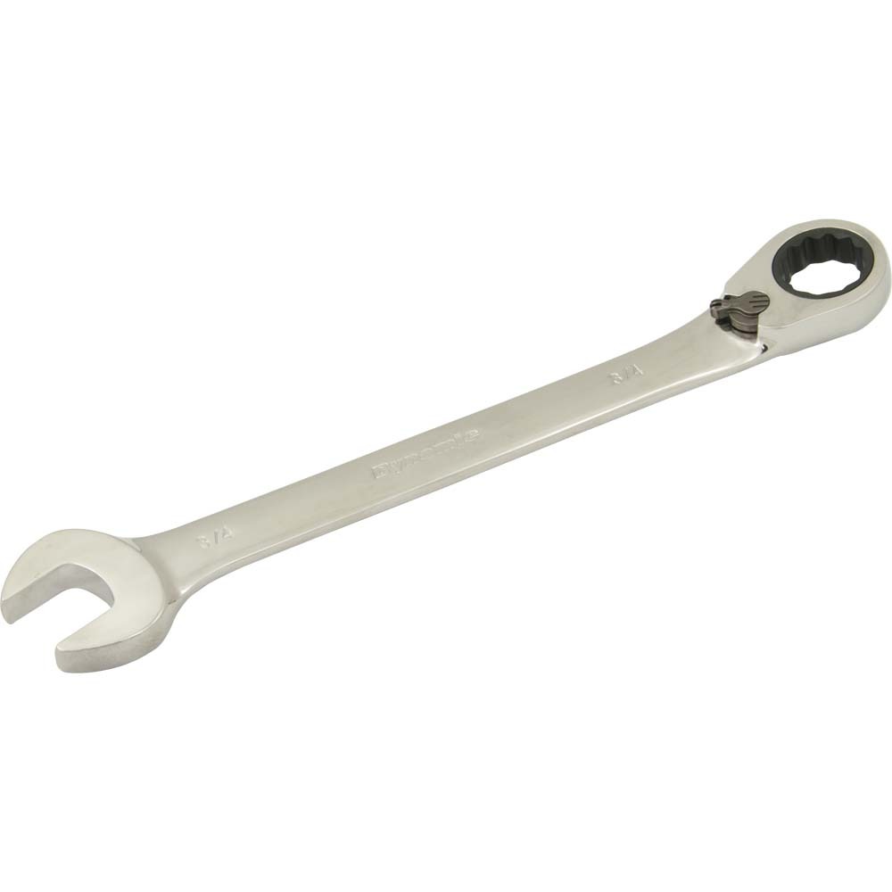 3/4&#34; Reversible Combination Ratcheting Wrench