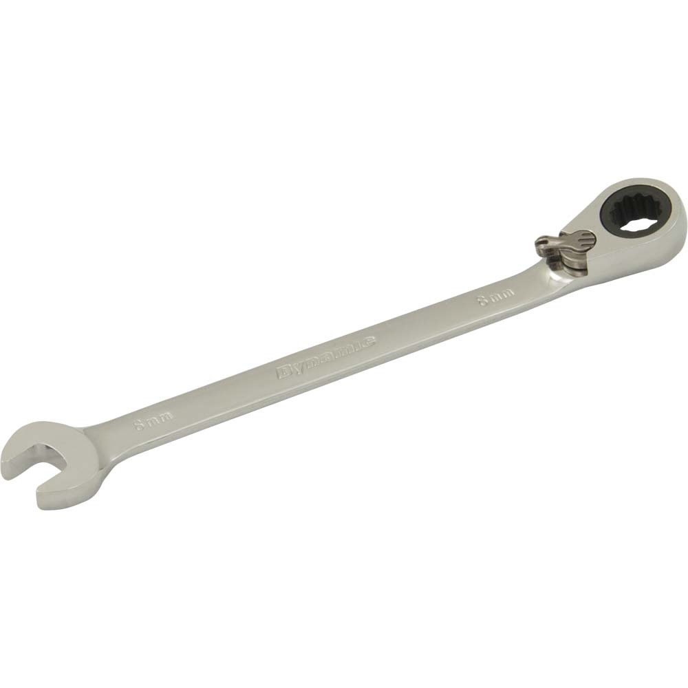 8mm Reversible Combination Ratcheting Wrench