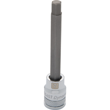 Gray Tools D006404 - 3/8" Drive Metric Hex Head, 4mm Long Bit, Chrome Finish Socket