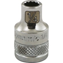 Gray Tools D009408 - 3/8" Drive 12 Point SAE, 1/4" Standard Length, Chrome Finish Socket