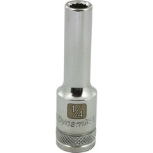 Gray Tools D009608 - 3/8" Drive 12 Point SAE, 1/4" Deep Length, Chrome Finish Socket