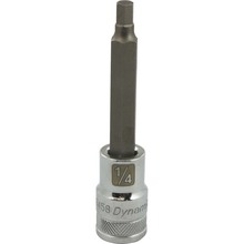 Gray Tools D013458 - 1/2" Drive SAE Hex Head, 1/4" Long Bit, Chrome Finish Socket