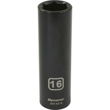 Gray Tools D014216 - 1/2" Drive 6 Point Metric, 16mm Deep Length, Impact Socket