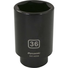 Gray Tools D014236 - 1/2" Drive 6 Point Metric, 36mm Deep Length, Impact Socket