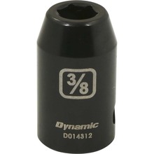 Gray Tools D014312 - 1/2" Drive 6 Point SAE, 3/8" Standard Length, Impact Socket