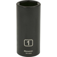 Gray Tools D014532 - 1/2" Drive 6 Point SAE, 1" Deep Length, Impact Socket