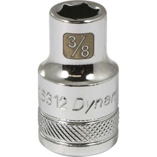 Gray Tools D016312 - 1/2" Drive 6 Point SAE, 3/8" Standard Length, Chrome Finish Socket