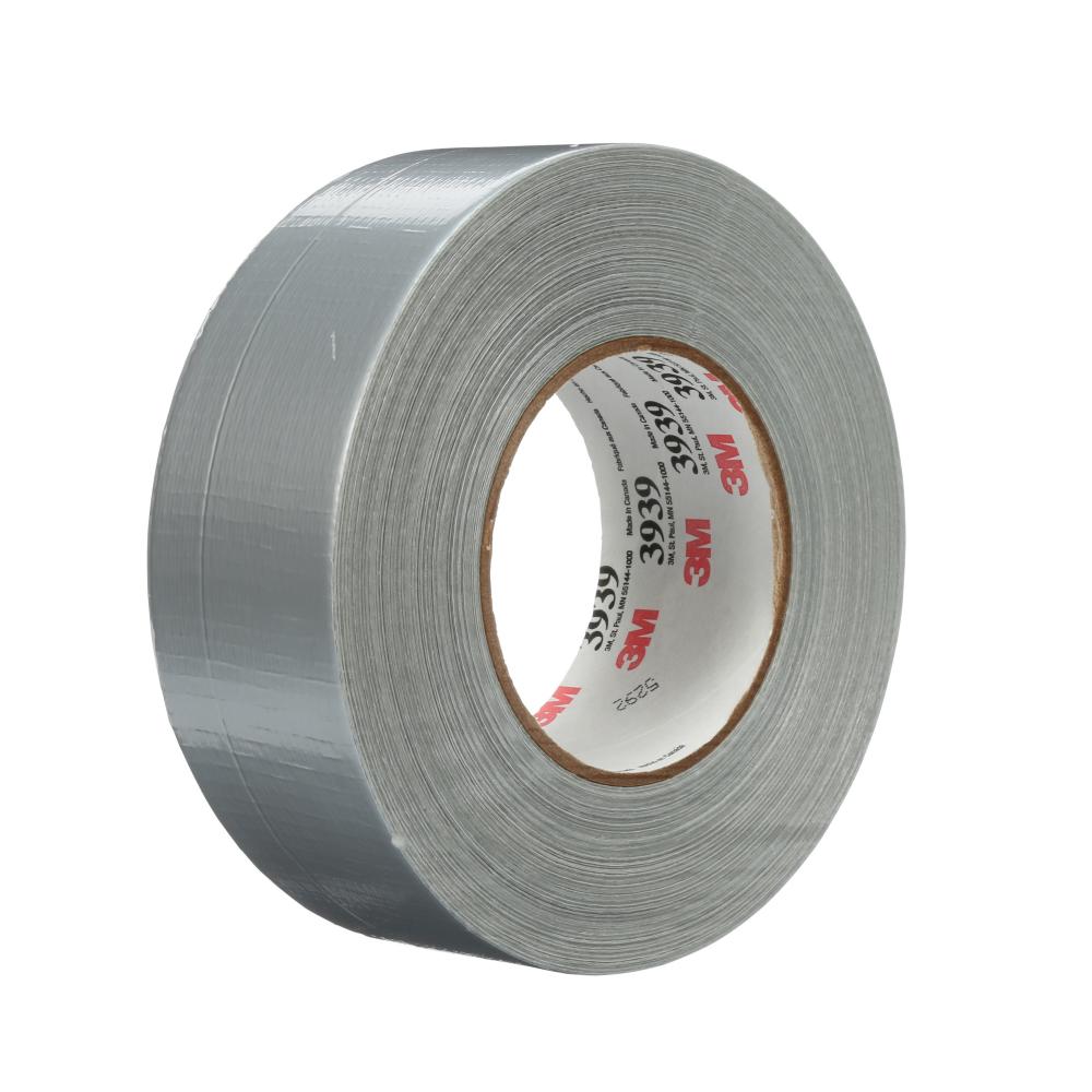 3M™ Duct Tape, 3939, silver, 1.89 in x 60 yd (48 mm x 55 m), bulk