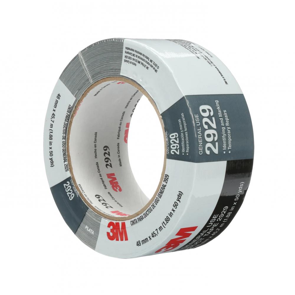 3M™ General Use Duct Tape, 2929, silver, 48 mm x 45.7 m, 24 per case