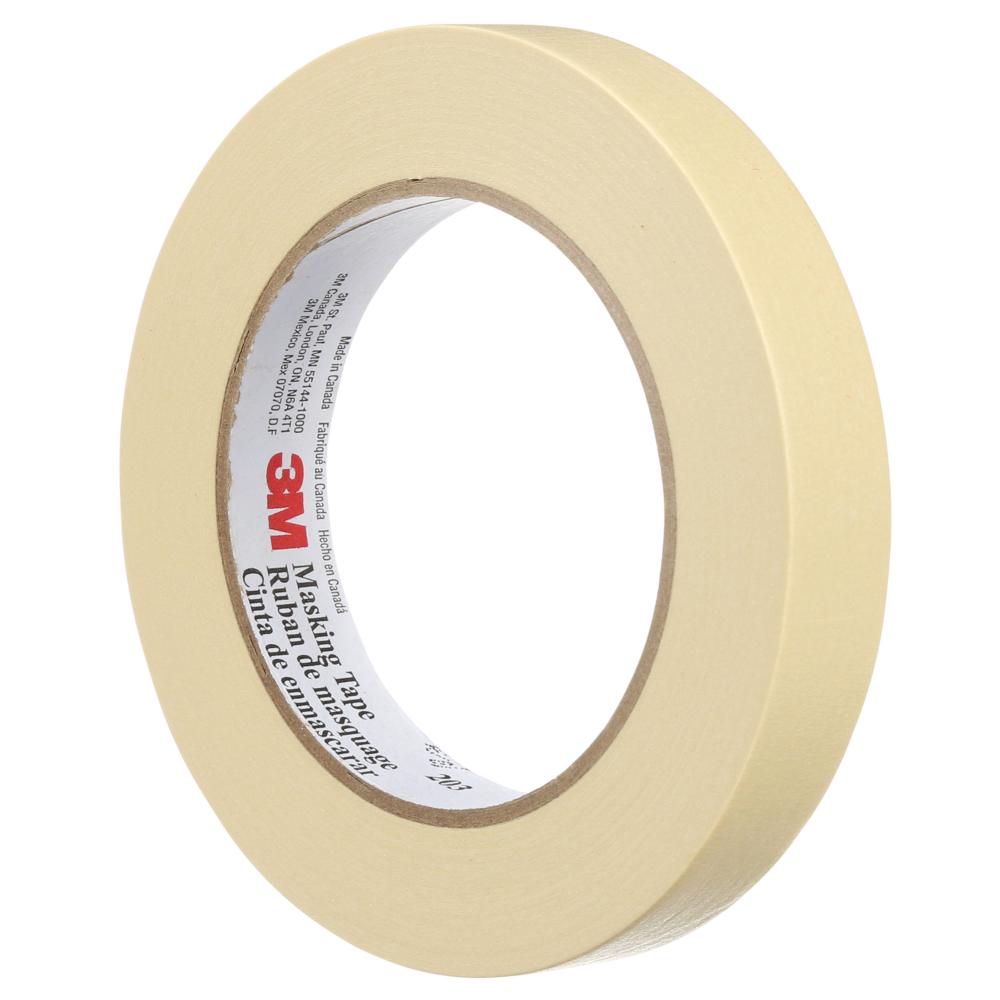 3M™ General Purpose Masking Tape, 203, beige, 0.95 in x 60 yd (24 mm x 55 m), bulk