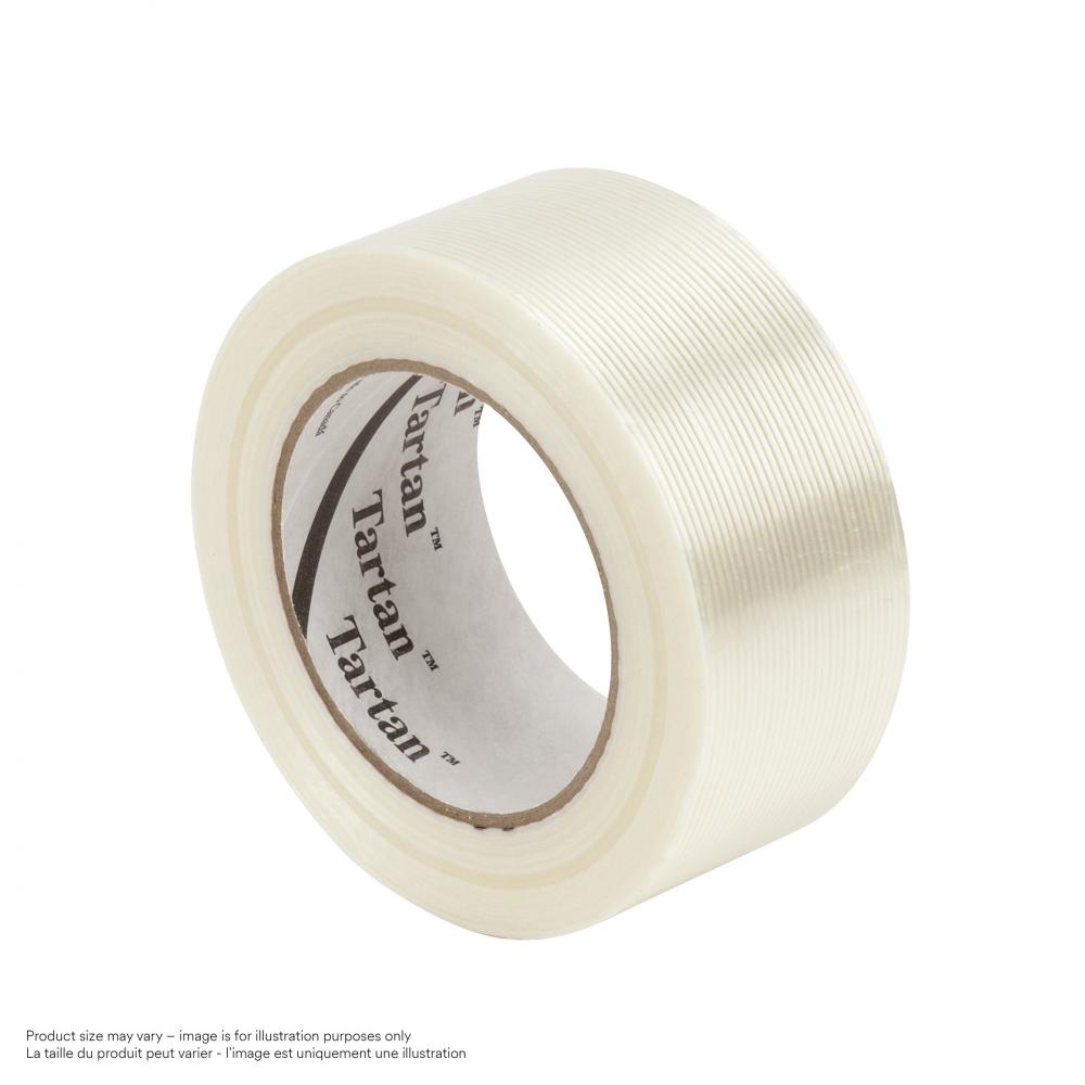 3M™ Tartan™ Filament Tape, 8934, clear, 0.94 in x 60.14 yd (24 mm x 55 m)