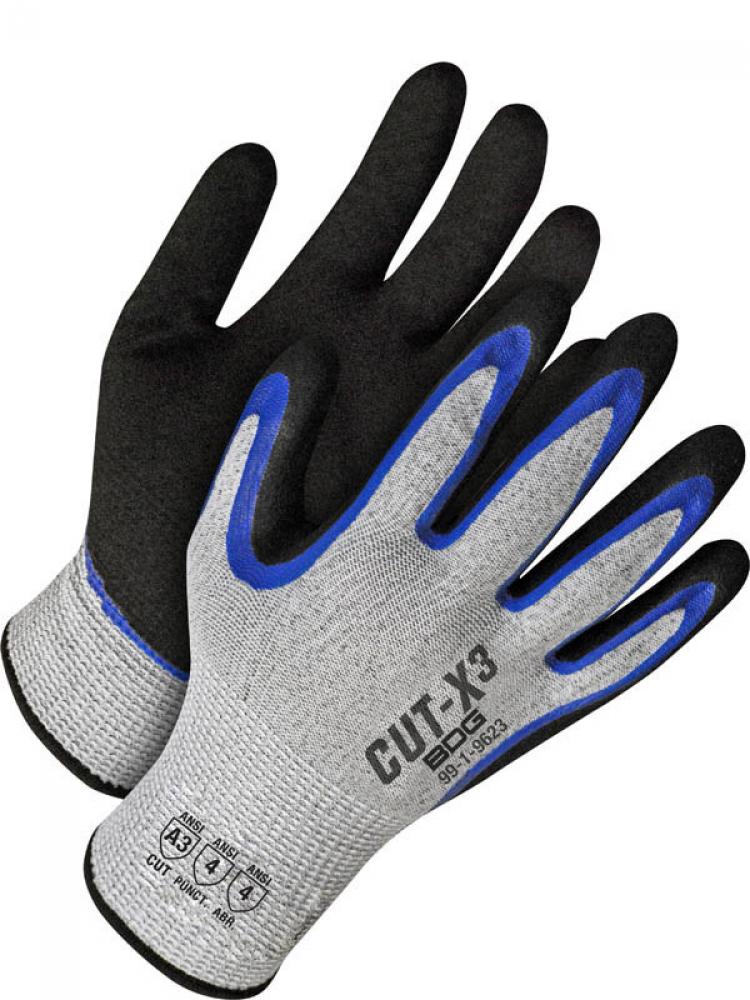 Glove HPPE 13Gauge Double Nitrile Coated Palm CLA3  Sz:9(L)