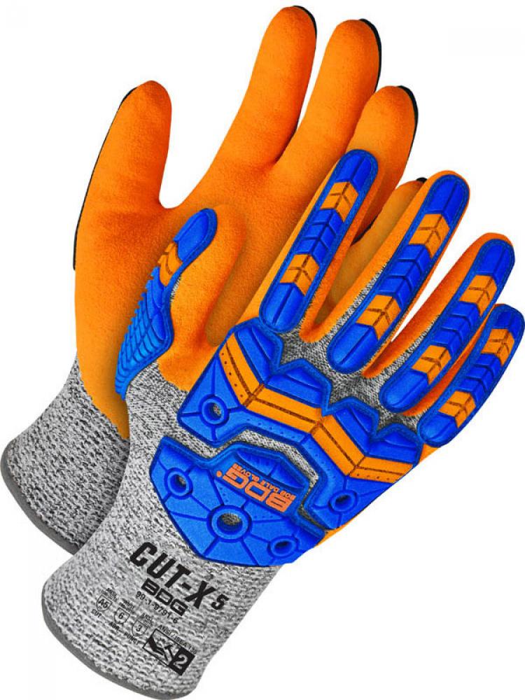 Glove HPPE  13Gauge Nitrile Coated Palm w/ TPR CLA5  Sz: 8(M)