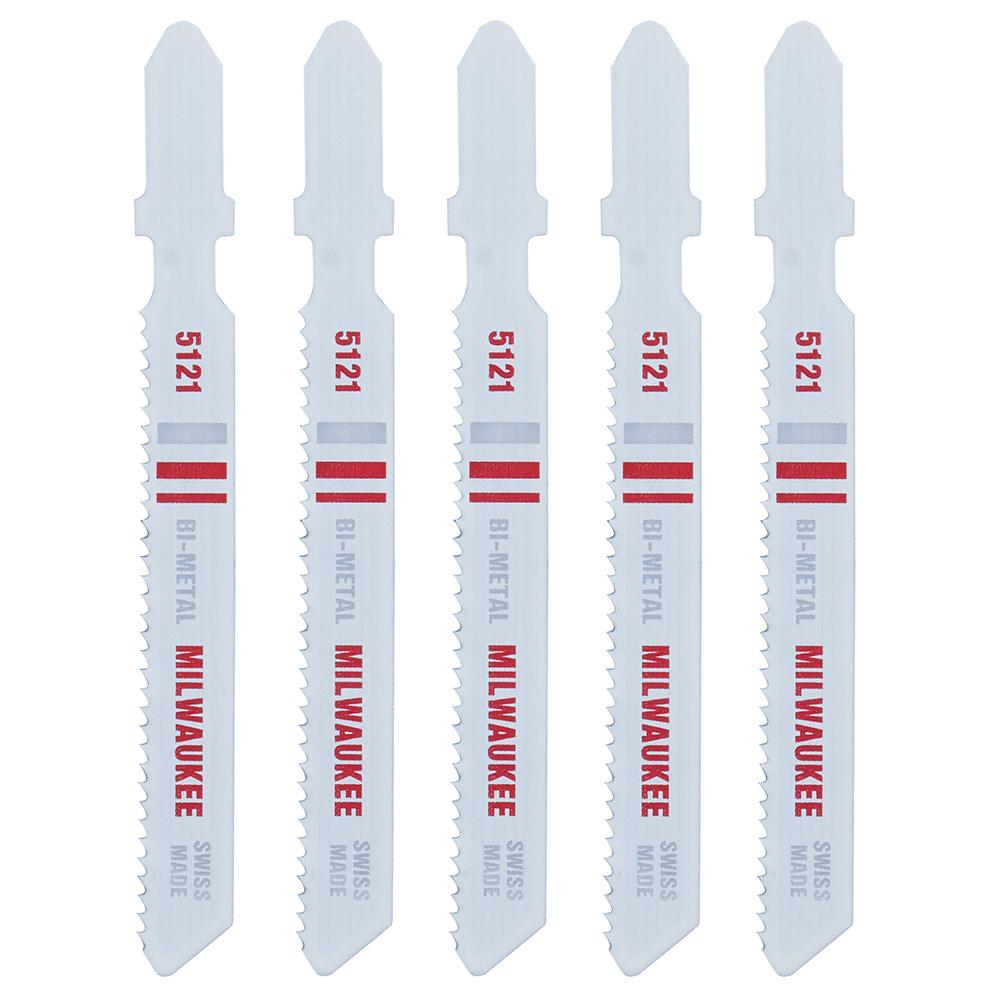 Jig Saw Blade Bi-Metal, 3&#34; X 18TPI T-Shank (5/Pk)